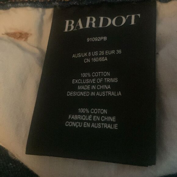 Bardot denim broiler jumpsuit - size 4 US 26/ EUR 36 - Picture 11 of 11